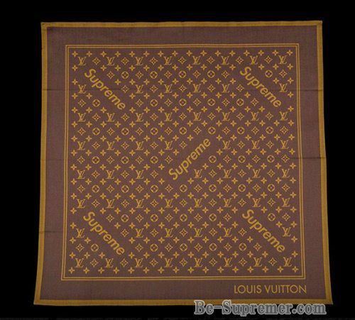 ♪送料無料★Louis Vuitton x Supreme★バンダナ★正規品♪ Supreme シュプリーム 17SS Louis Vuitton Bandana ルイヴィトン