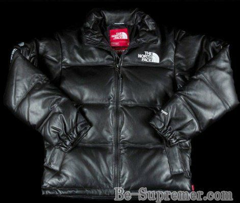 Supreme シュプリーム 17FW The North Face Leather Nuptse Jacket