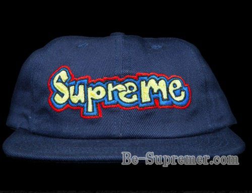 【未使用】Supreme シュプリーム 6パネル キャップ 18SS Gonz Logo 6-Panel ゴンズ ロゴ 帽子 ネイビー メンズ Supreme シュプリーム 18SS Gonz Logo 6Panel Cap ゴンズロゴ6パネル