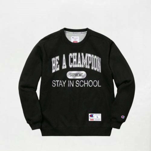 Supreme シュプリーム 18SS Champion Stain In School Crewneck