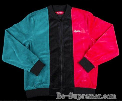 Supreme シュプリーム 18SS Velour Zip Up Jacket ベロアジップアップ