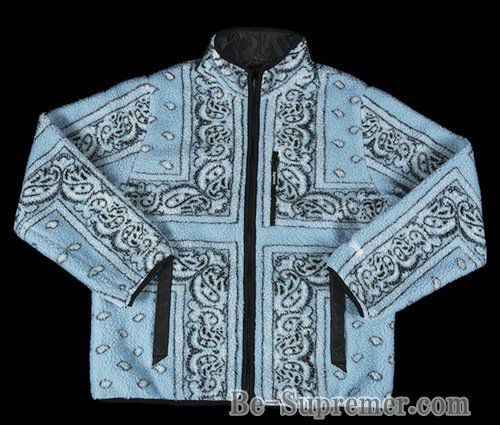 Supreme シュプリーム 19FW Reversible Bandana Fleece Jacket