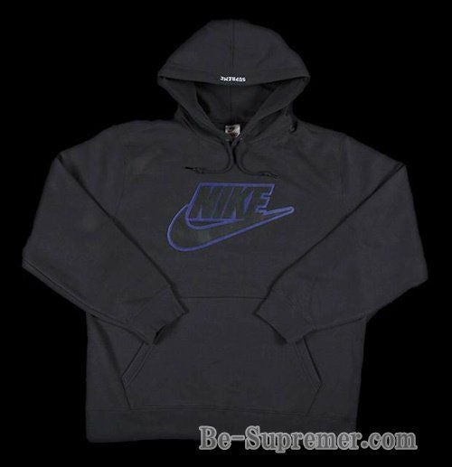 Supreme シュプリーム 19FW Nike Leather Applique Hooded Sweatshirt