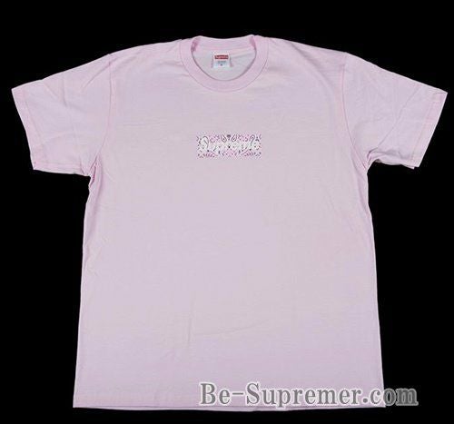 Supreme Tee Logo Box Bandana 19fw Supreme トップス Bandana BN FARFETCH | Red | T-shirt Neck Crew Logo Box トップス