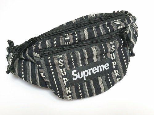 Supreme シュプリーム 20SS Woven Stripe Waist Bag ウォーブン