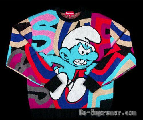 Supreme シュプリーム 20FW Smurfs Sweater スマーフスセーター