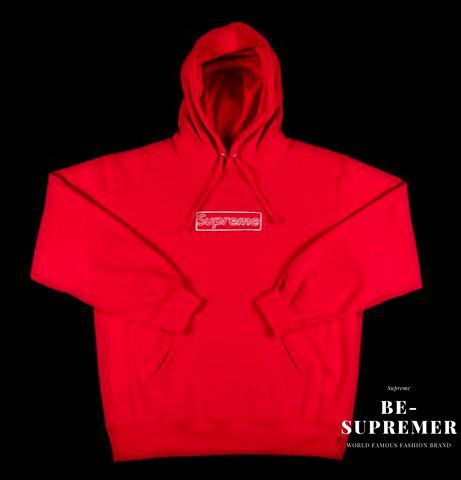 Supreme シュプリーム 21SS KAWS Chalk Logo Hooded Sweatshirt カウズ 