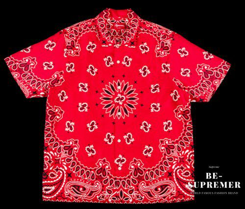 Supreme シュプリーム 21SS Bandana Silk S/S Shirt バンダナシルク Supreme シュプリーム 21SS Bandana Silk S/S Shirt バンダナシルク