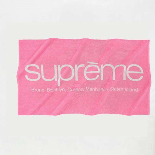 シュプリーム バスタオル　ピンク Supreme シュプリーム 21SS Five Boroughs Towel ファイブボローズ