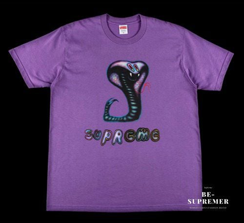 Supreme シュプリーム 21SS Snake tee スネークTシャツ パープル