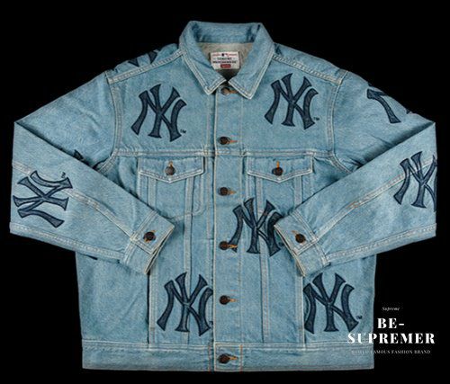 Supreme シュプリーム 21FW New York Yankees Denim Trucker Jacket