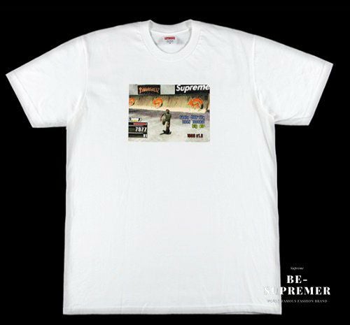 SupremeゲームTシャツ ホワイト Supreme シュプリーム 21FW Thrasher Game Tee スラッシャーゲームT