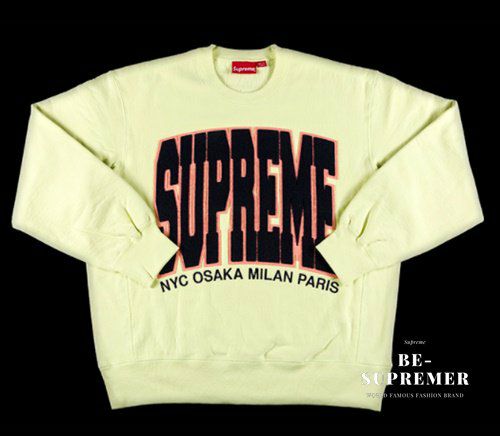 Supreme シュプリーム 21FW Cities Arc Crewneck シティーズアーク 