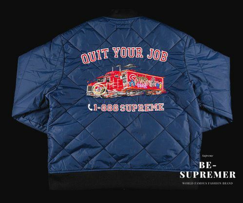 Supreme シュプリーム 21FW Quit Your Job Quilted Work Jacket クイト
