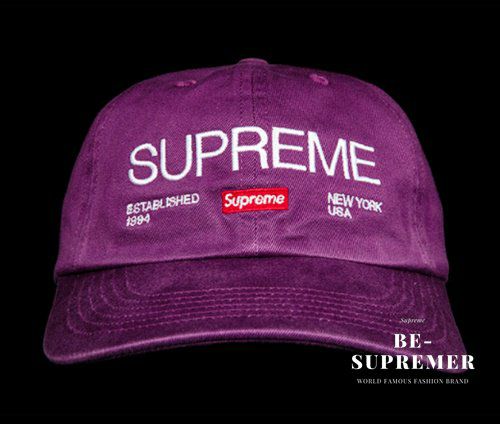 Supreme シュプリーム 21FW Est. 1994 6Panel Cap エスタブリッシュ