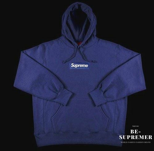 Supreme パーカー 新品 グレー ネイビー ボックスロゴ Supreme Grey Hoodie Navy Blue S DEVIL HORNS SIZE XXL FW 22 | eBay