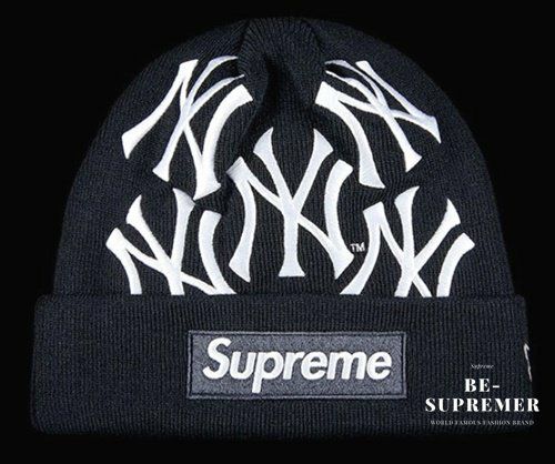 土日のみ値下げ⭐️Supreme ニューヨーク・ヤンキース ニット帽　ニューエラ Supreme シュプリーム 21FW New York Yankees New Era Box Logo Beanie