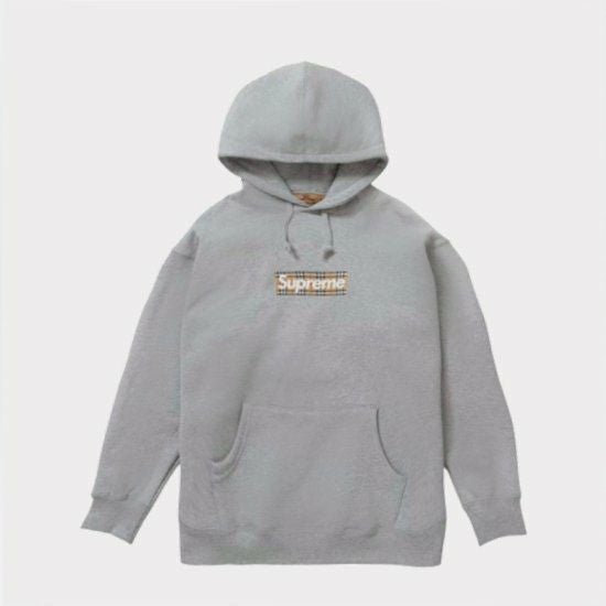 トップス Supreme 22SS Burberry Box Logo Hooded Supreme Burberry Box Logo Hoodie SS22 Black size Medium *Read