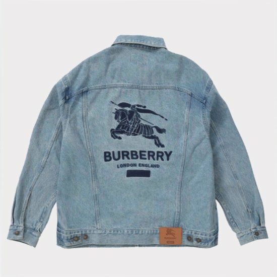 Supreme×Burberryデニムジャケット Supreme シュプリーム 22SS Burberry Denim Trucker Jacket バーバリー