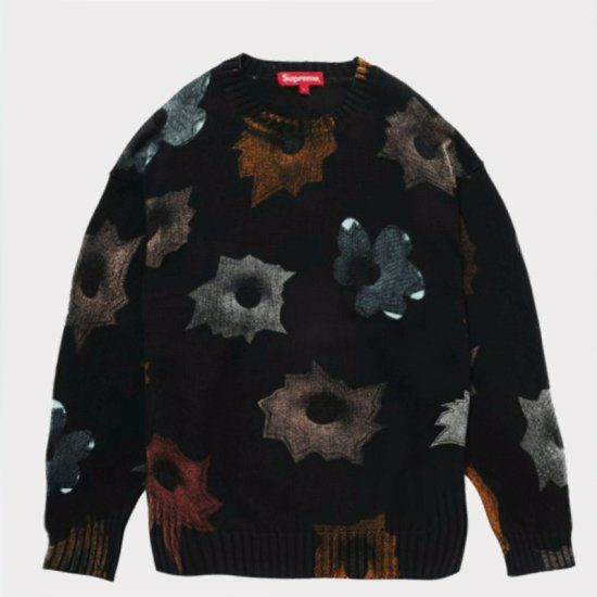 SUPREME シュプリーム 22SS Nate Lowman Sweater ネイトローマン ニットセーター ブラック Supreme シュプリーム 22SS Nate Lowman Sweater ネイトロウマン