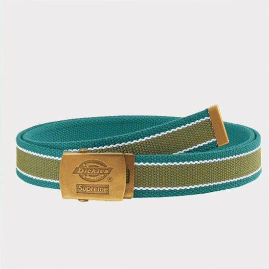 スケートボード Supreme Dickies Stripe Webbing Belt Teal Supreme シュプリーム 22SS Dickies Stripe Webbing Belt ディッキーズ