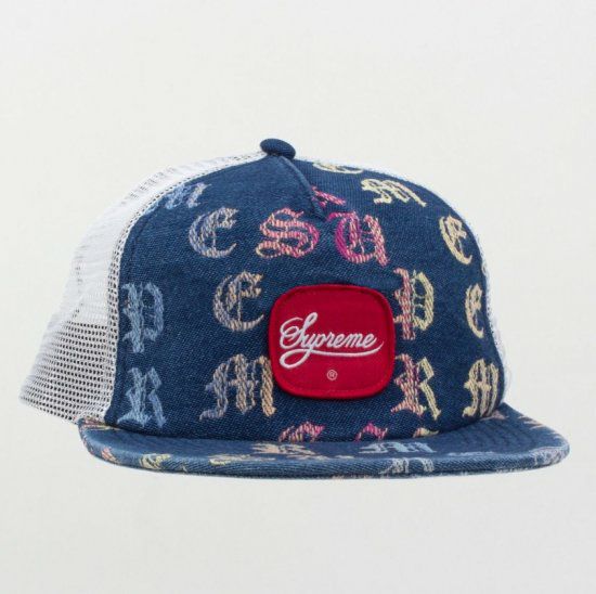 Supreme シュプリーム 2024SS Coated Denim Camp Cap コーテッドデニム