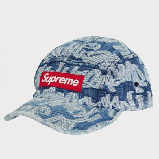 Supreme シュプリーム 22SS Fat Tip Jacquard Denim Camp Cap ファット
