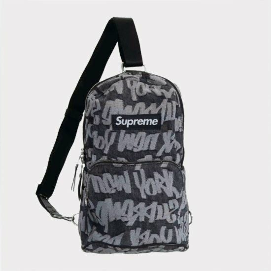 Supreme シュプリーム 22SS Fat Tip Jacquard Denim Sling Bag