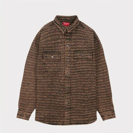 Supreme シュプリーム 22FW Multi Type Jacquard Denim Shirt マルチ