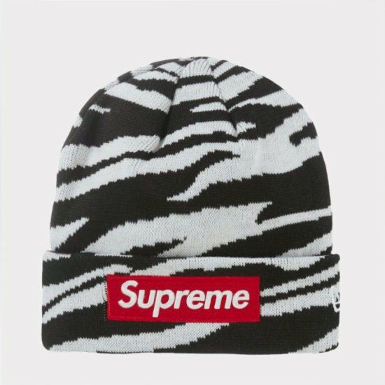 Supreme ゼブラ柄 ニット帽 Supreme シュプリーム 2022AW New Era Box Logo Beanie ニューエラ