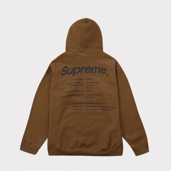 Supreme シュプリーム 2023SS Worldwide Hooded Sweatshirt ワールド 