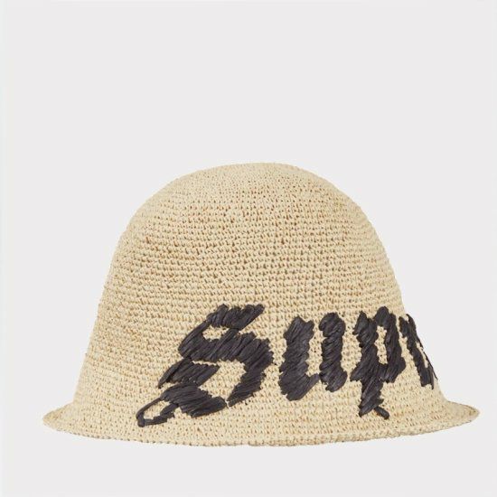 Supreme シュプリーム 2023SS Old English Straw Crusher Hat オルド