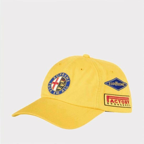 Yellow Soros 　supremeキャップ 6-Panel Supreme シュプリーム 2023SS Racing 6Panel Cap レーシング6パネル