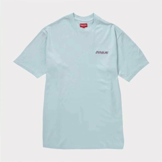 Supreme ライトブルー ナイロンシャツ S Supreme シュプリーム 23SS Washed Script Top ウォッシュスクリプト