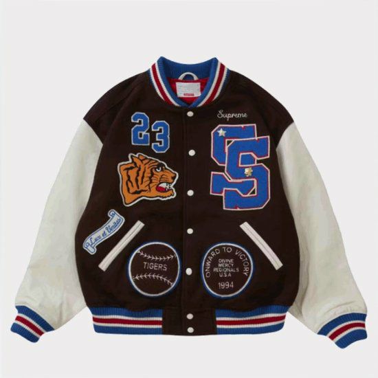 ジャケット・アウター supreme tiger varsity jacket 2023AW Supreme シュプリーム 2023AW Tiger Varsity Jacket タイガーバー