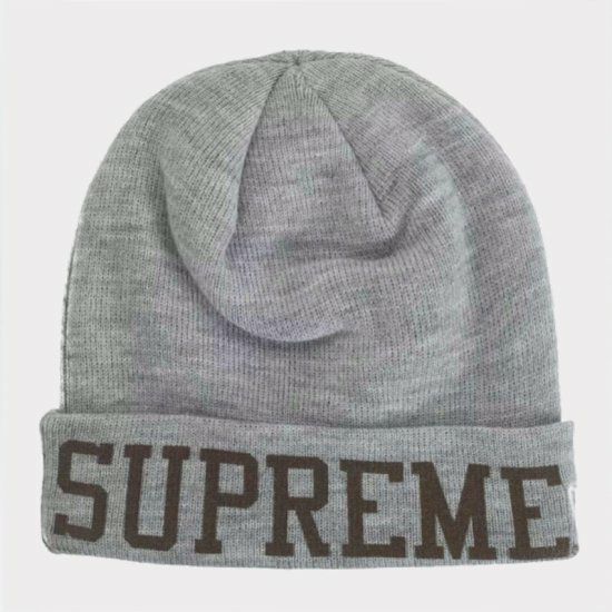 Supreme New Era Varsity Beanie　グレー Supreme シュプリーム 2023AW New Era Varsity Beanie ニューエラバー
