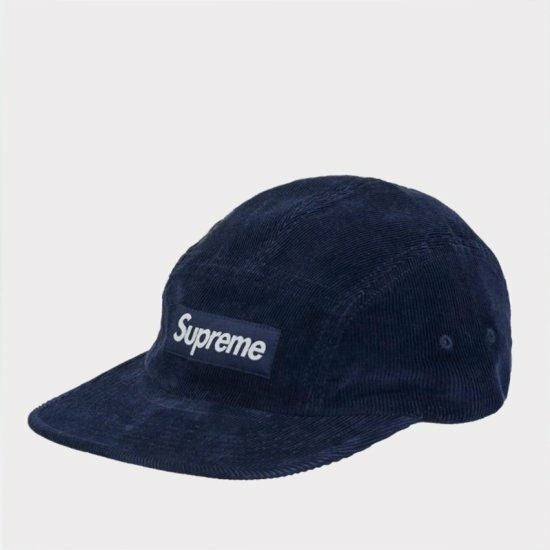【ヒロヨ】Supreme ネイビー コーデュロイキャップ 7 3/8 Supreme シュプリーム 2023AW Corduroy Camp Cap コーデュロイキャンプ