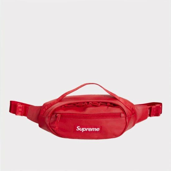 supreme waist bag シュプリーム  ウエストバッグ 赤 Supreme シュプリーム 2023AW Leather Waist Bag レザーウエストバッグ