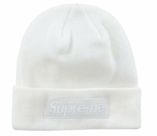 supreme ニット帽 白 Supreme シュプリーム 2023AW New Era Box Logo Beanie ニューエラ