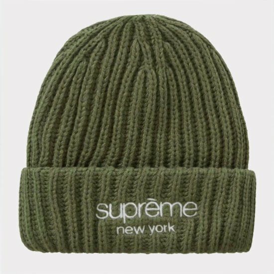 Supreme シュプリーム 2023AW Classic Logo Chunky Ribbed Beanie