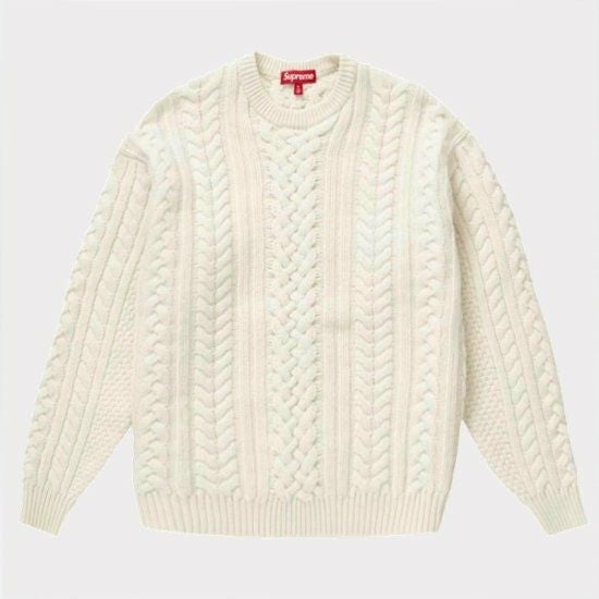 Supreme アップリケケーブルニットセーター Supreme シュプリーム 2023AW Applique Cable Knit Sweater アップリケ