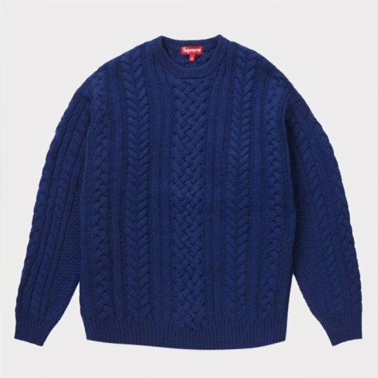 supreme ニット Supreme Applique Cable Knit Sweater 