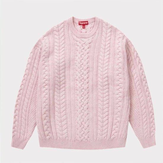 Supreme シュプリーム 2023AW Applique Cable Knit Sweater アップリケ 