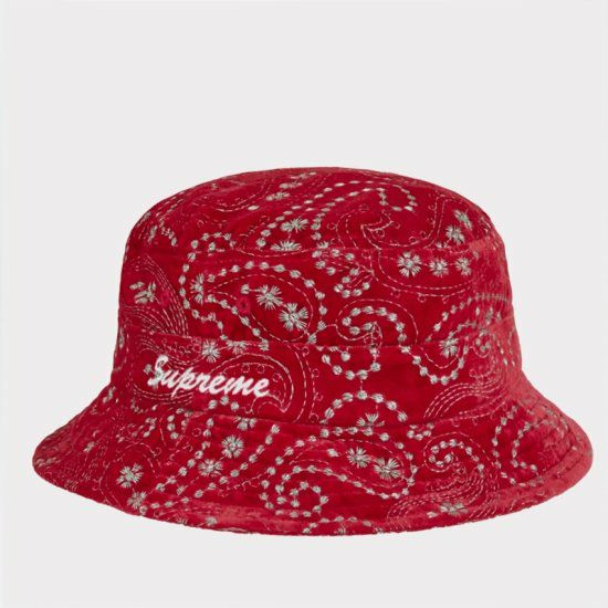 Supreme Velvet Paisley Boonie ペイズリー　M/L Supreme シュプリーム 2023AW Velvet Paisley Boonie ベルベット
