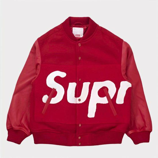 Supreme シュプリーム 2024SS Big Logo Chenille Varsity Jacket