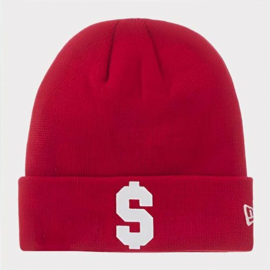 シュプリームNew Era コラボ赤 ニット帽 ロゴ入り Supreme シュプリーム 2023AW New Era Box Logo Beanie ニューエラ