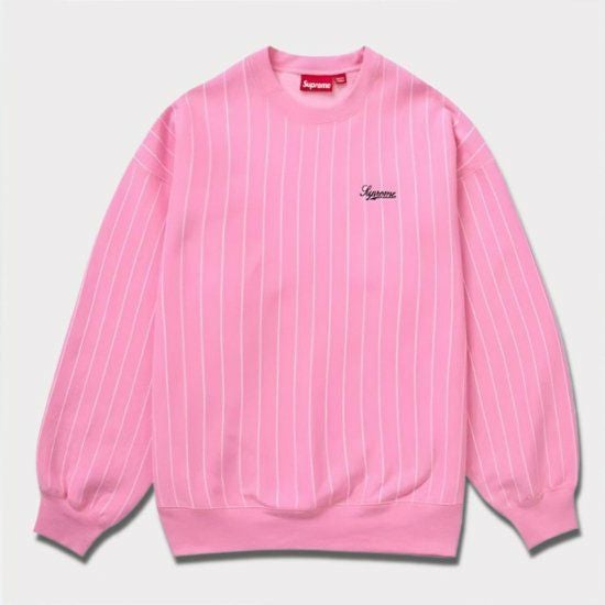 Supreme シュプリーム 2024SS Pinstripe Crewneck ピンストライプ