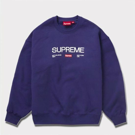 Supreme シュプリーム 2024SS Established Crewneck エスタ Supreme シュプリーム 2024SS Established Crewneck エスタ