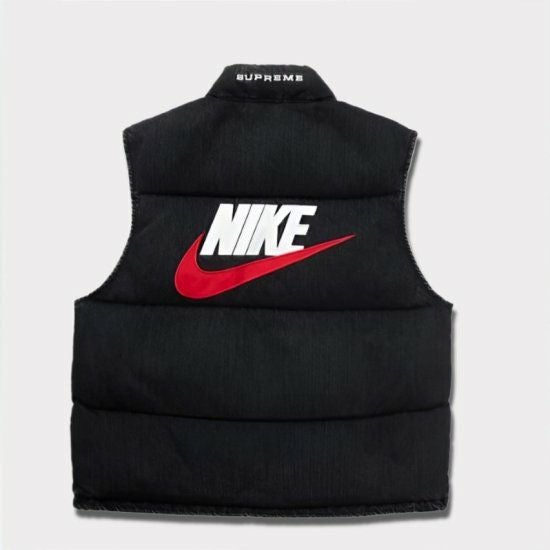 Supreme/Nike デニム パファー ベスト Supreme/Nike Denim Puffer Vest | 2024 Spring/Summer Collab - UG.SHAFT