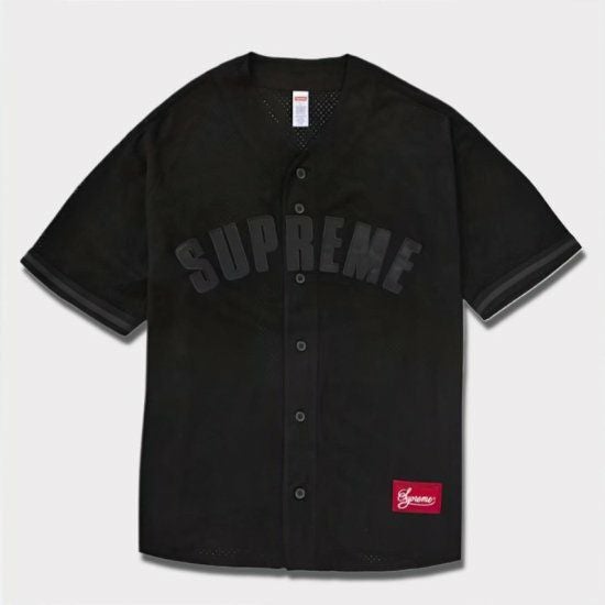 Supreme シュプリーム 2024SS Ultrasuede Mesh Baseball Jersey